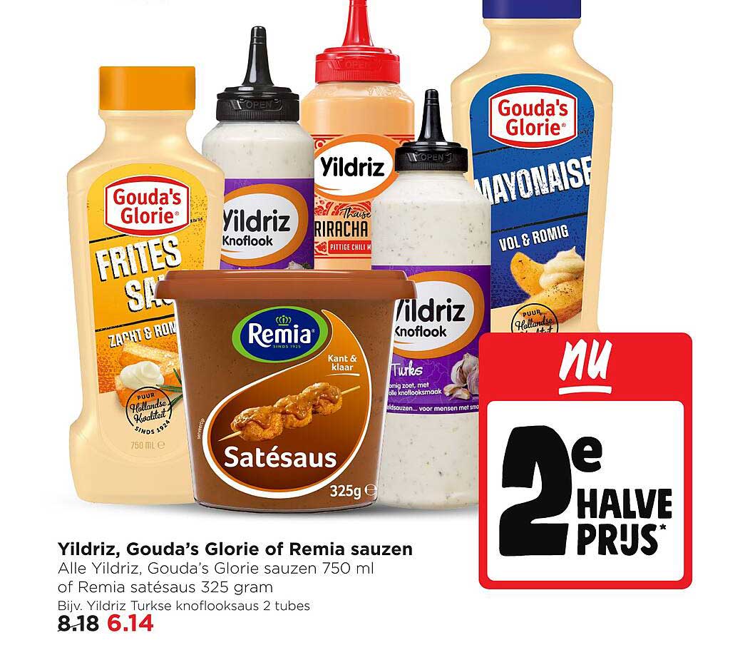 Yildriz, Gouda’s Glorie of Remia sauzen 2e halve prijs