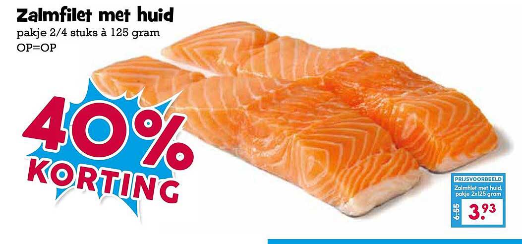 Zalmfilet met huid