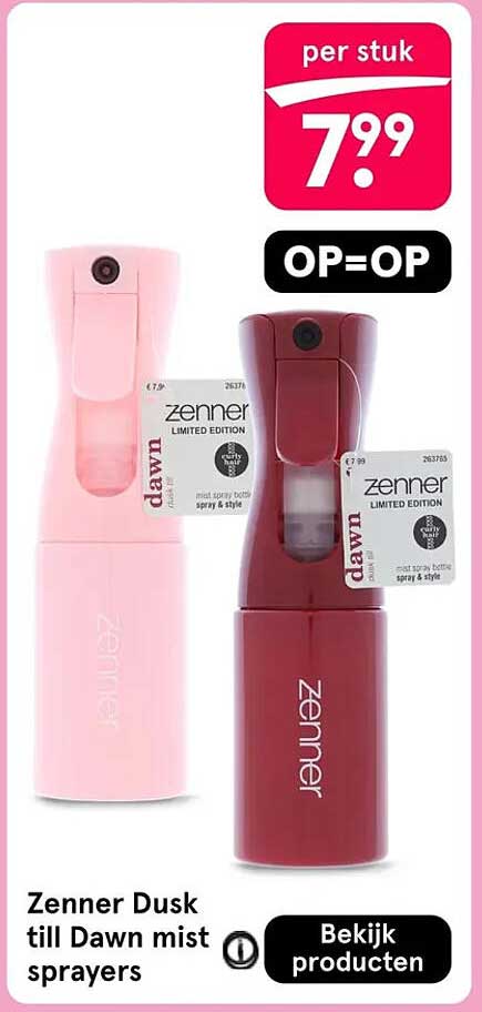 Zenner Dusk till Dawn mist sprayers OP=OP