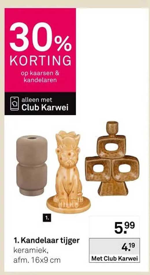 1. Kandelaar tijger