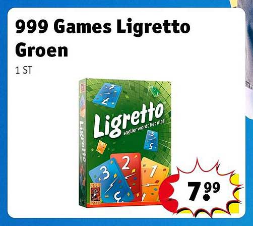999 Games Ligretto Groen