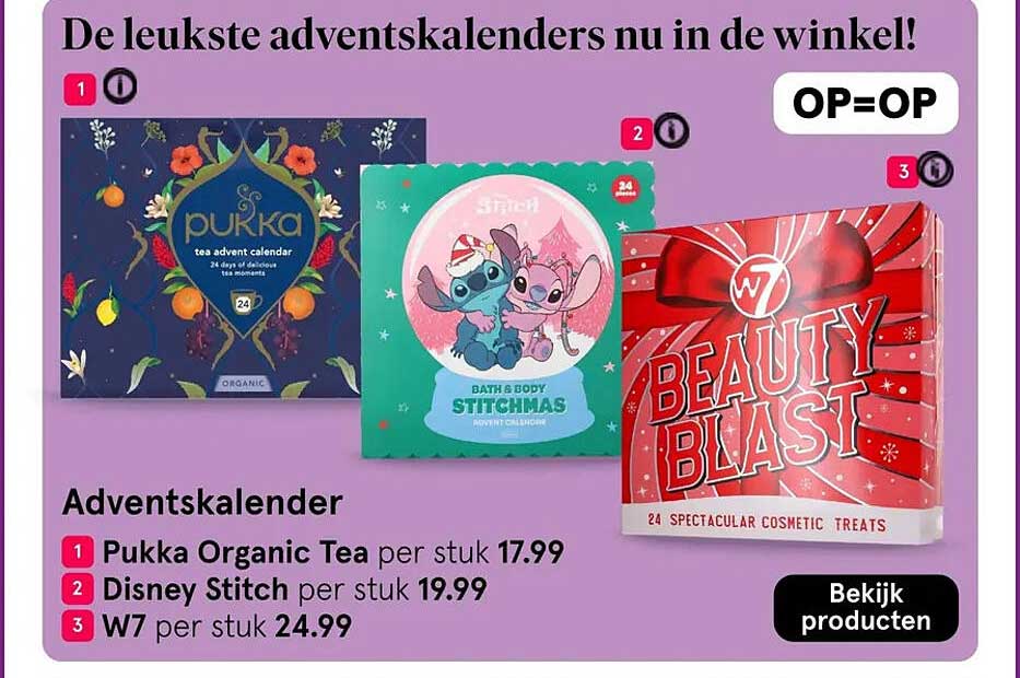 Adventskalender Pukka Organic Tea per stuk
