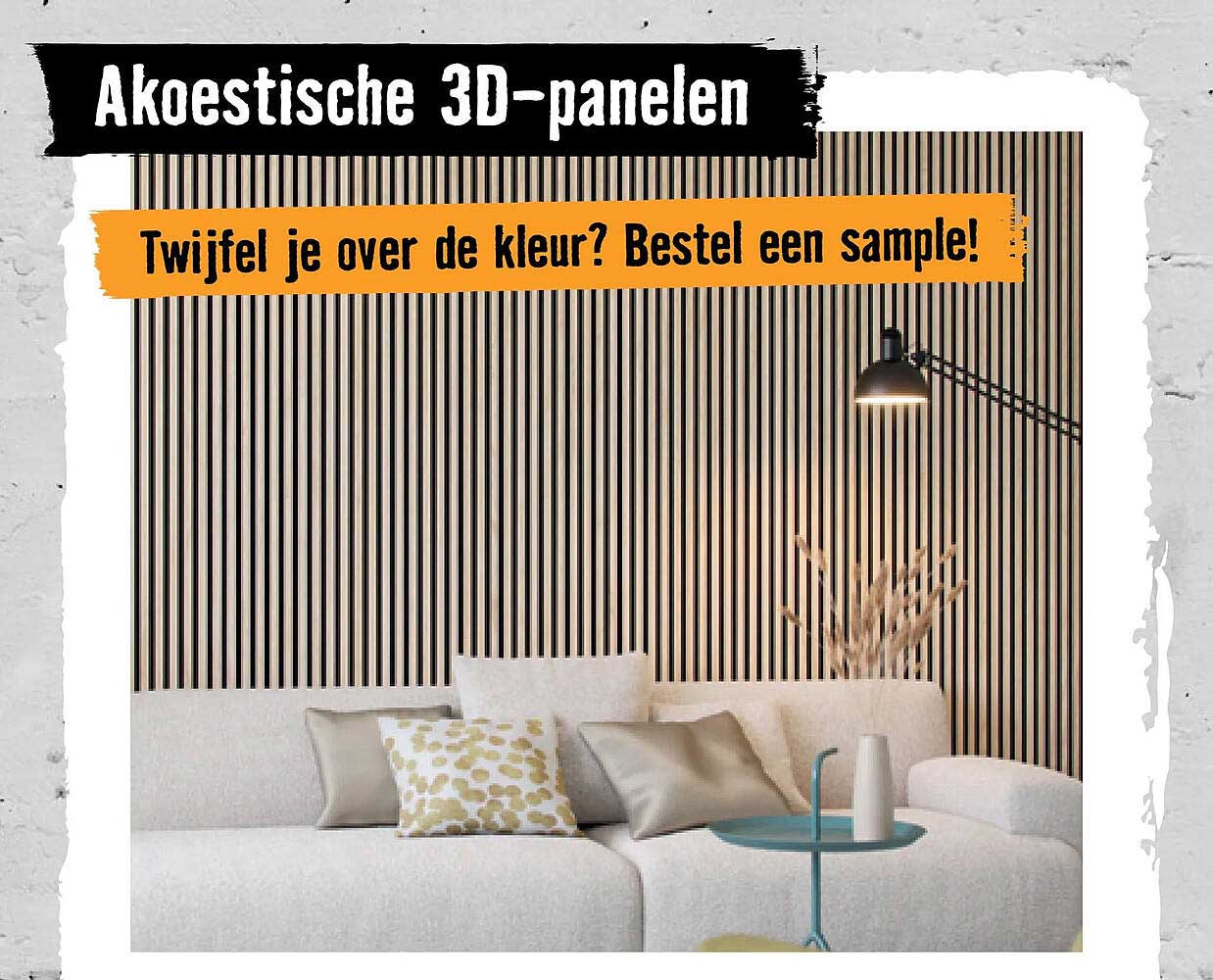 Akoestische 3D-panelen