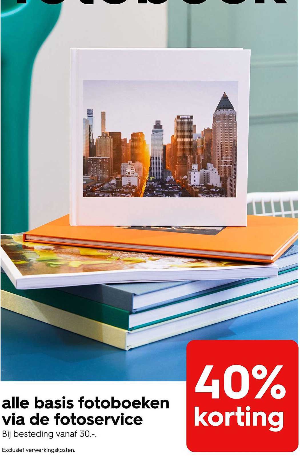 alle basis fotoboeken via de fotoservice 40% korting