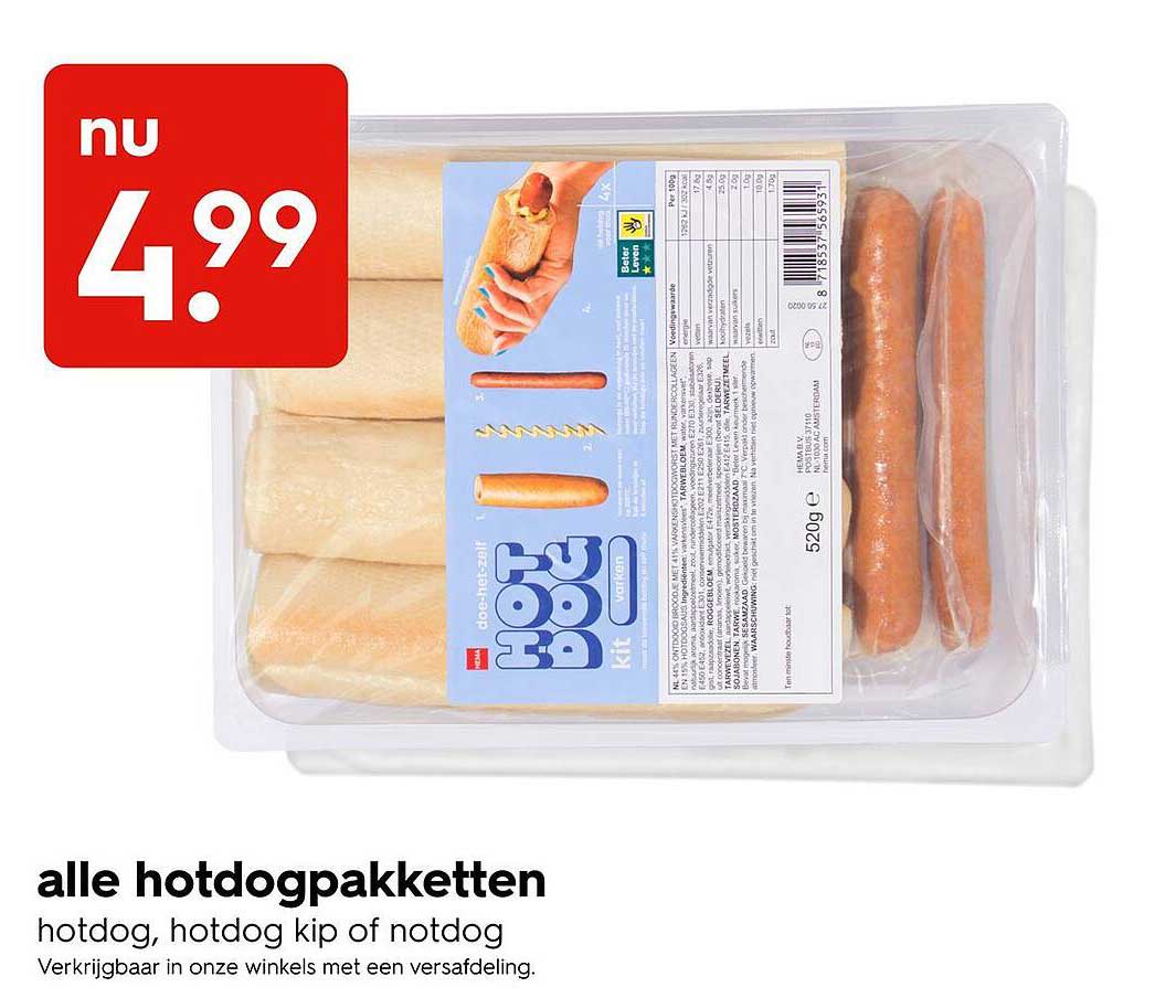 alle hotdogpakketten