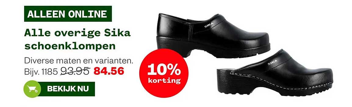 Alle overige Sika schoenklompen 10% korting