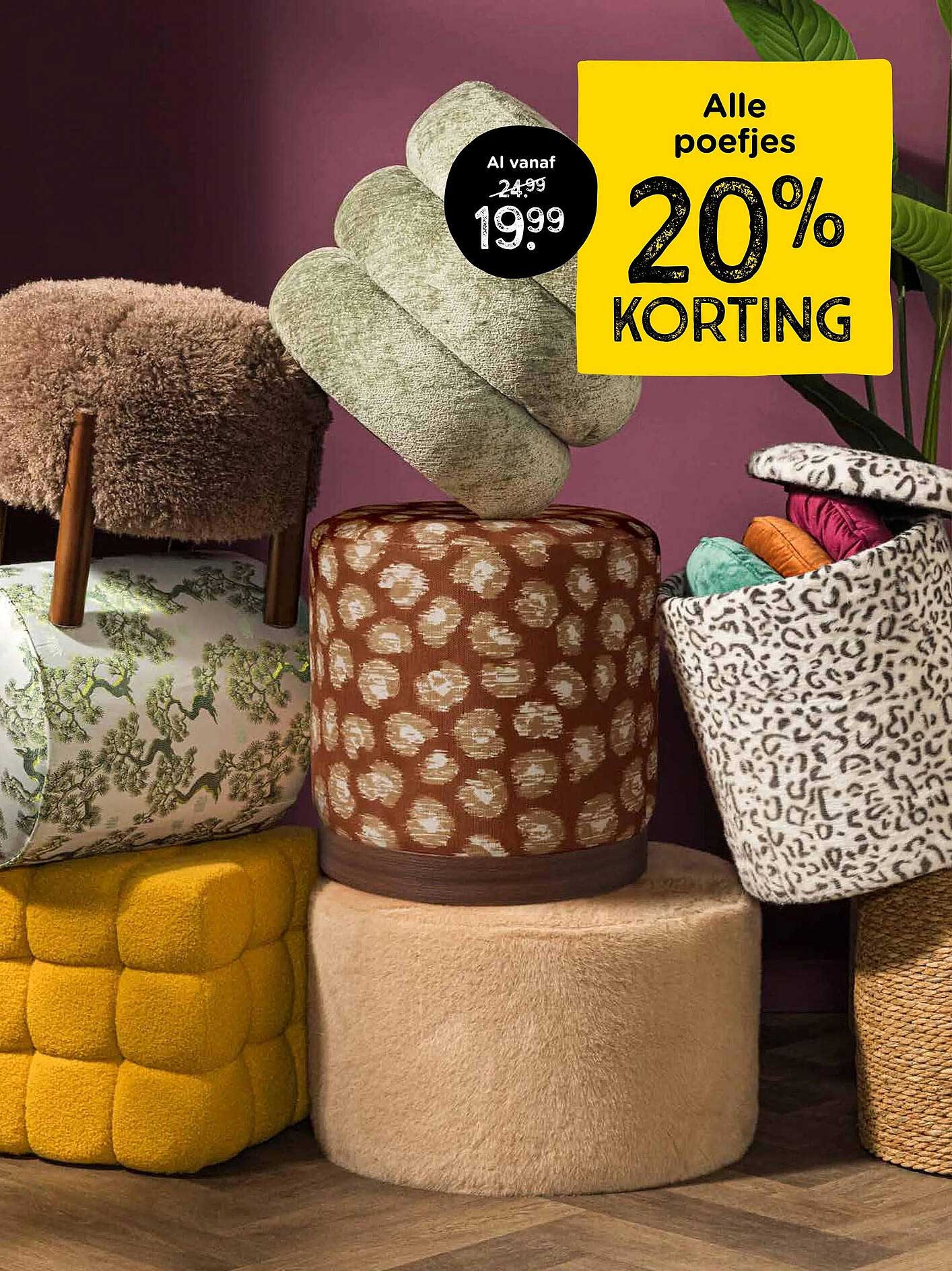 Alle poefjes 20% korting