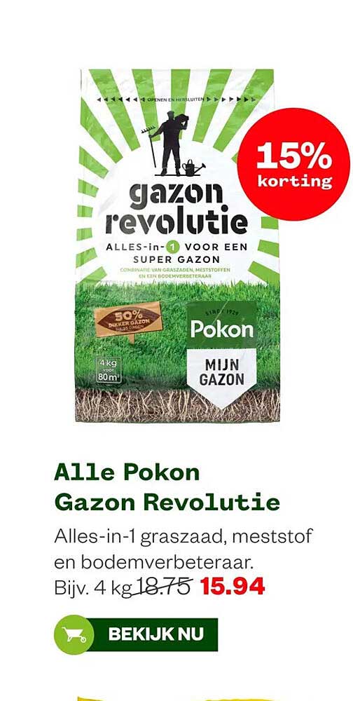 Alle Pokon Gazon Revolutie