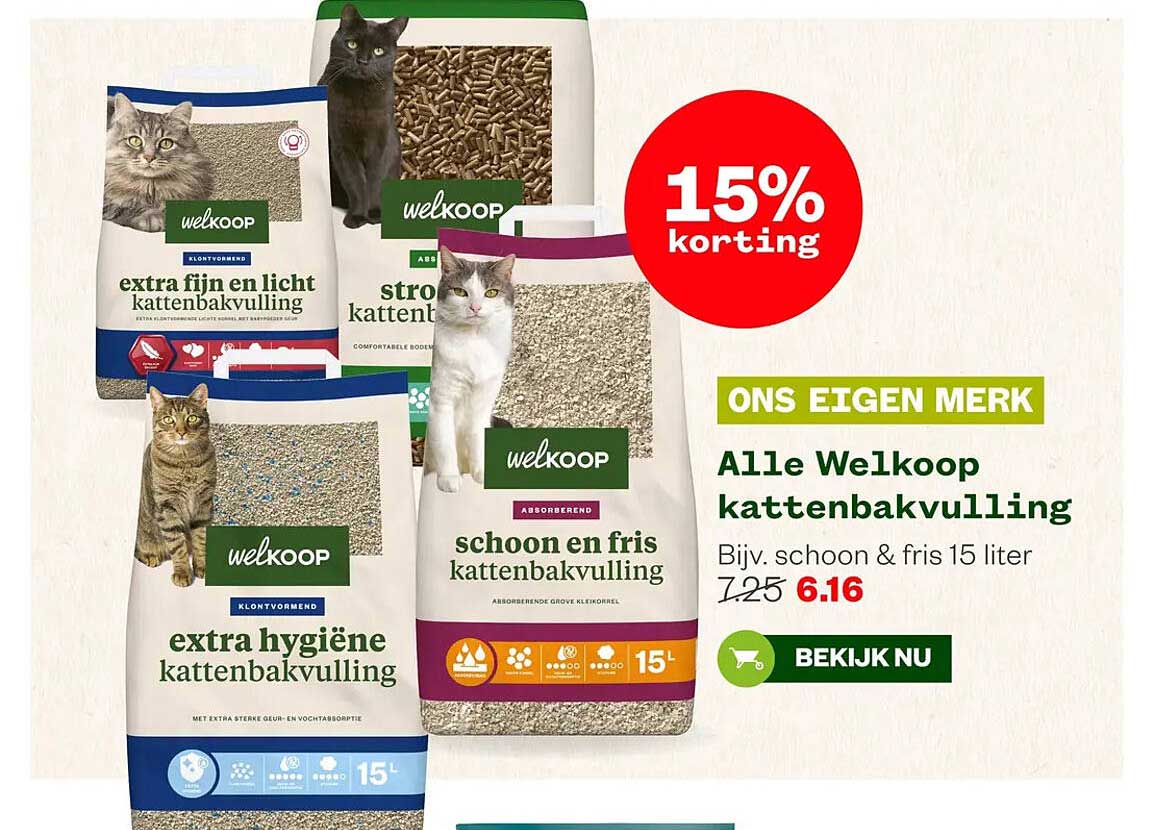 Alle Welkoop kattenbakvulling