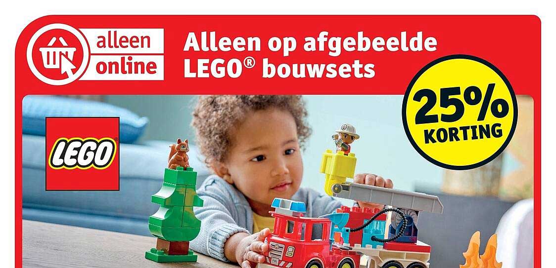 Alleen op afgebeelde LEGO® bouwsets 25% KORTING
