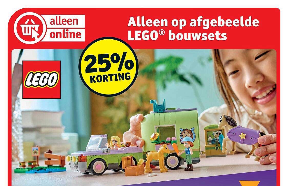 Alleen op afgebeelde LEGO® bouwsets 25% KORTING