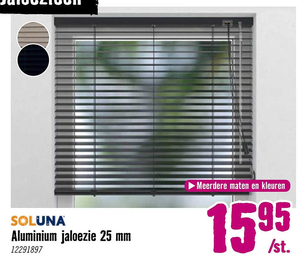 Aluminium jaloezie 25 mm