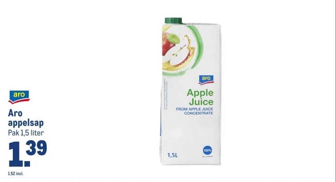 Aro appelsap Pak 1,5 liter