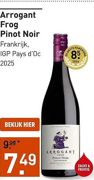 Arrogant Frog Pinot Noir