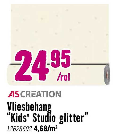AS Creation Vliesbehang "Kids' Studio glitter"