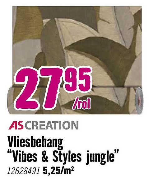 AS CREATION Vliesbehang “Vibes & Styles jungle”