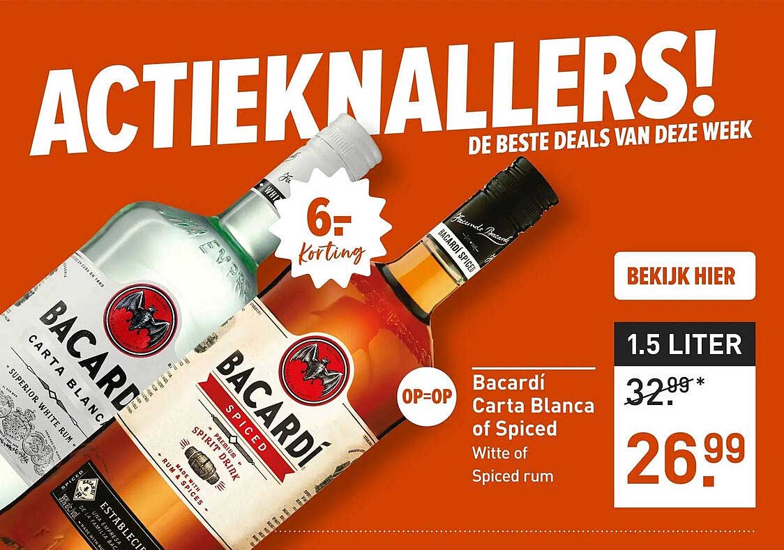 Bacardi Carta Blanca of Spiced