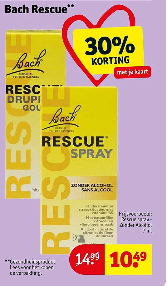 Bach Rescue** 30% KORTING met je kaart