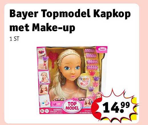 Bayer Topmodel Kapkop met Make-up