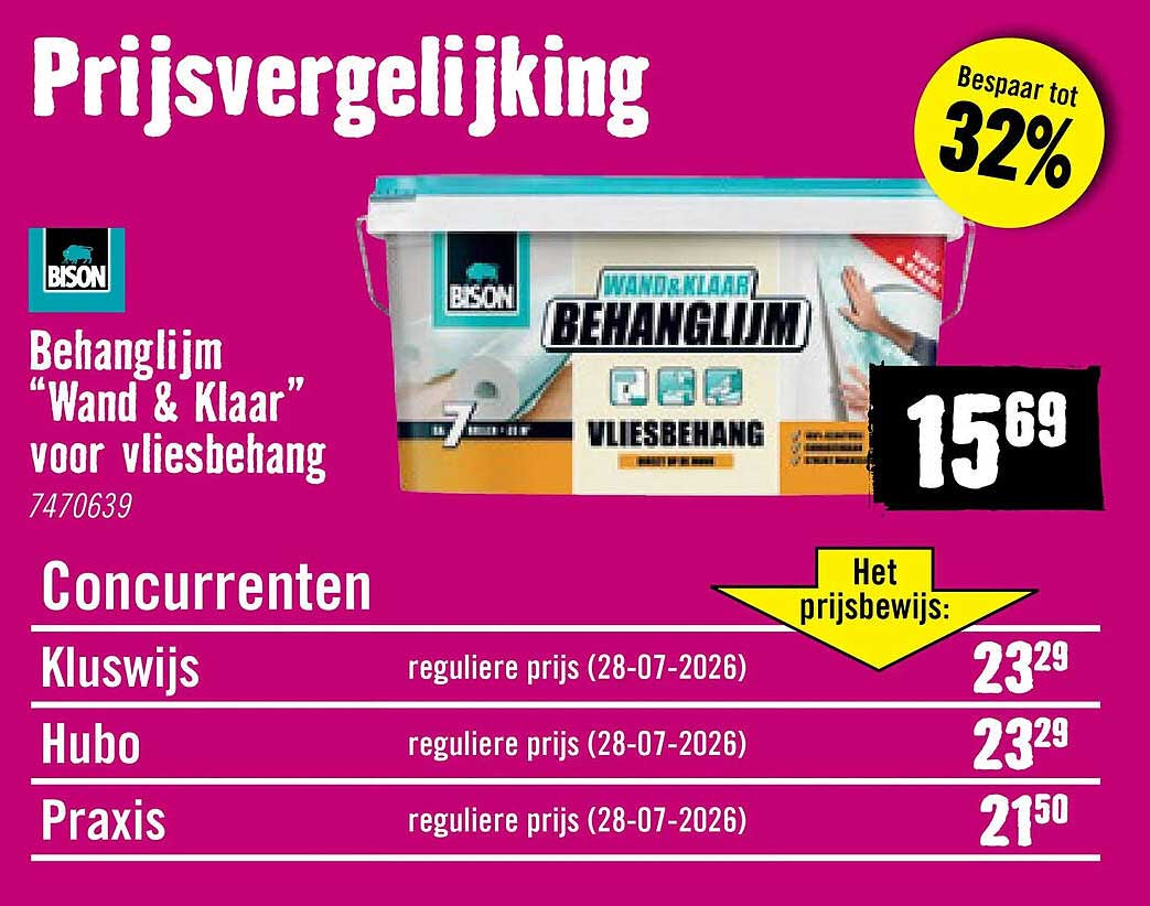 Behanglijm “Wand & Klaar” voor vliesbehang