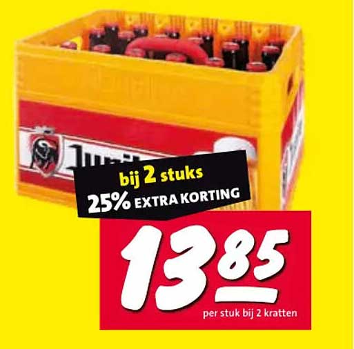 bij 2 stuks 25% EXTRA KORTING