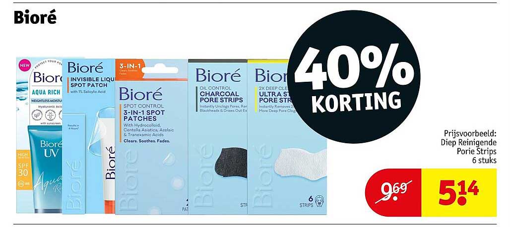 Bioré 40% KORTING