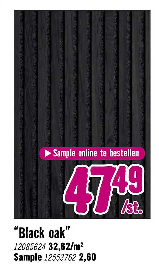 Black oak Sample online te bestellen