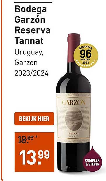 Bodega Garzón Reserva Tannat Uruguay, Garzon 2023/2024