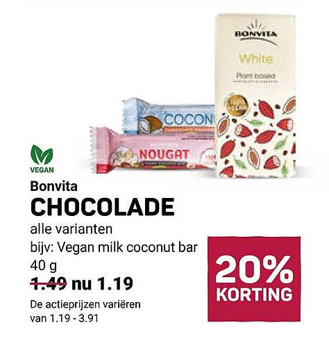 Bonvita CHOCOLADE alle varianten
