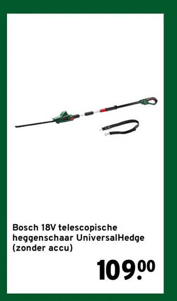 Bosch 18V telescopische heggenschaar UniversalHedge (zonder accu)