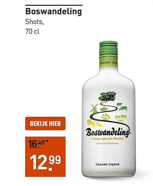 Boswandeling Shots, 70 cl
