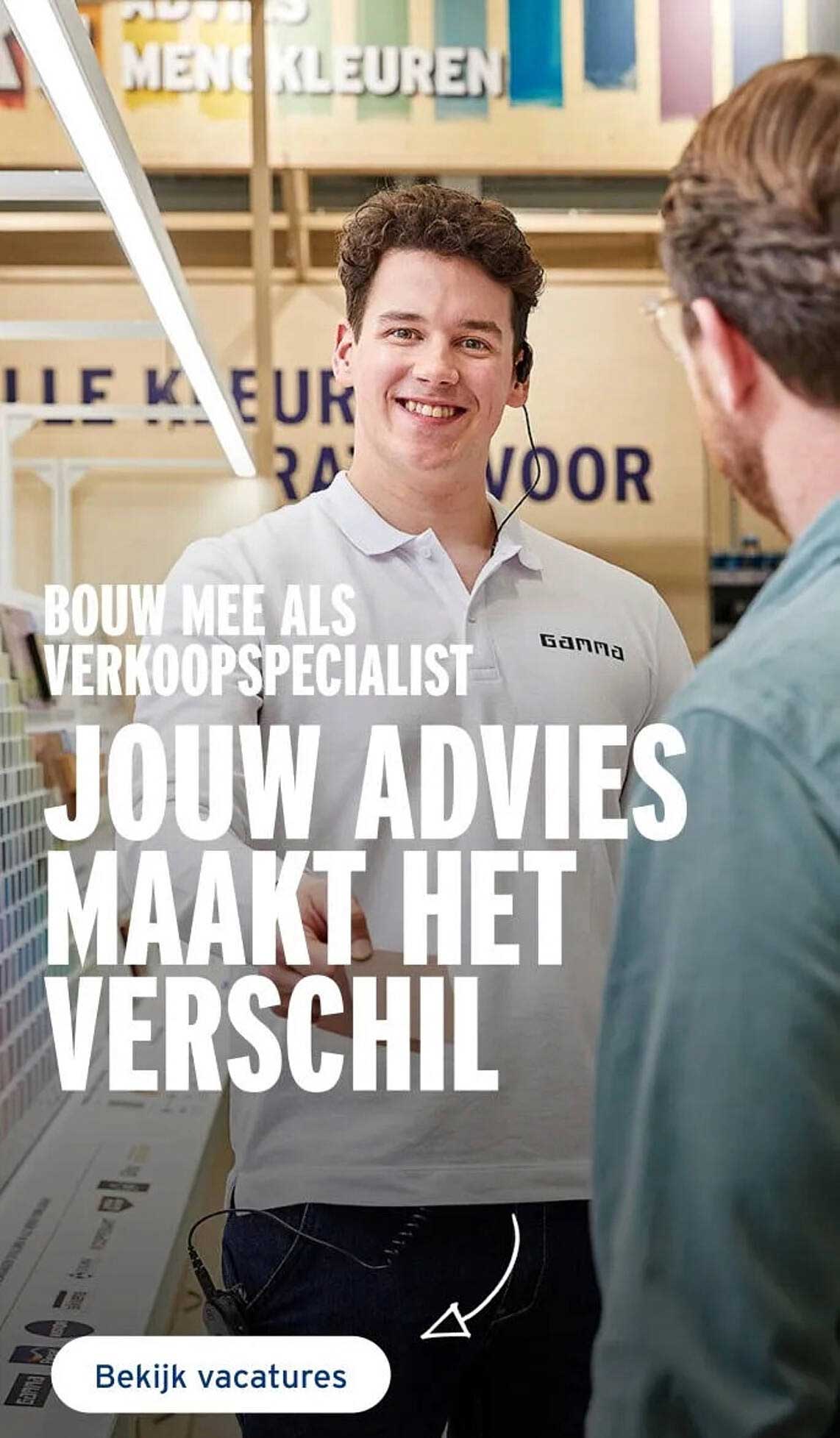 Bouw mee als verkoopspecialist Jouw advies maakt het verschil Bekijk vacatures