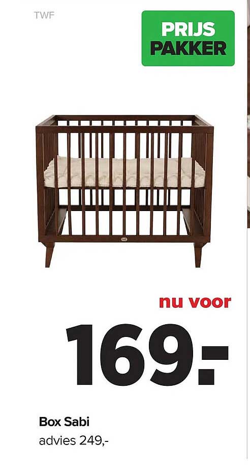 Box Sabi PRIJSPAKKER