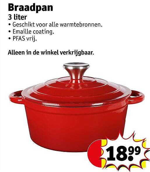 Braadpan 3 liter