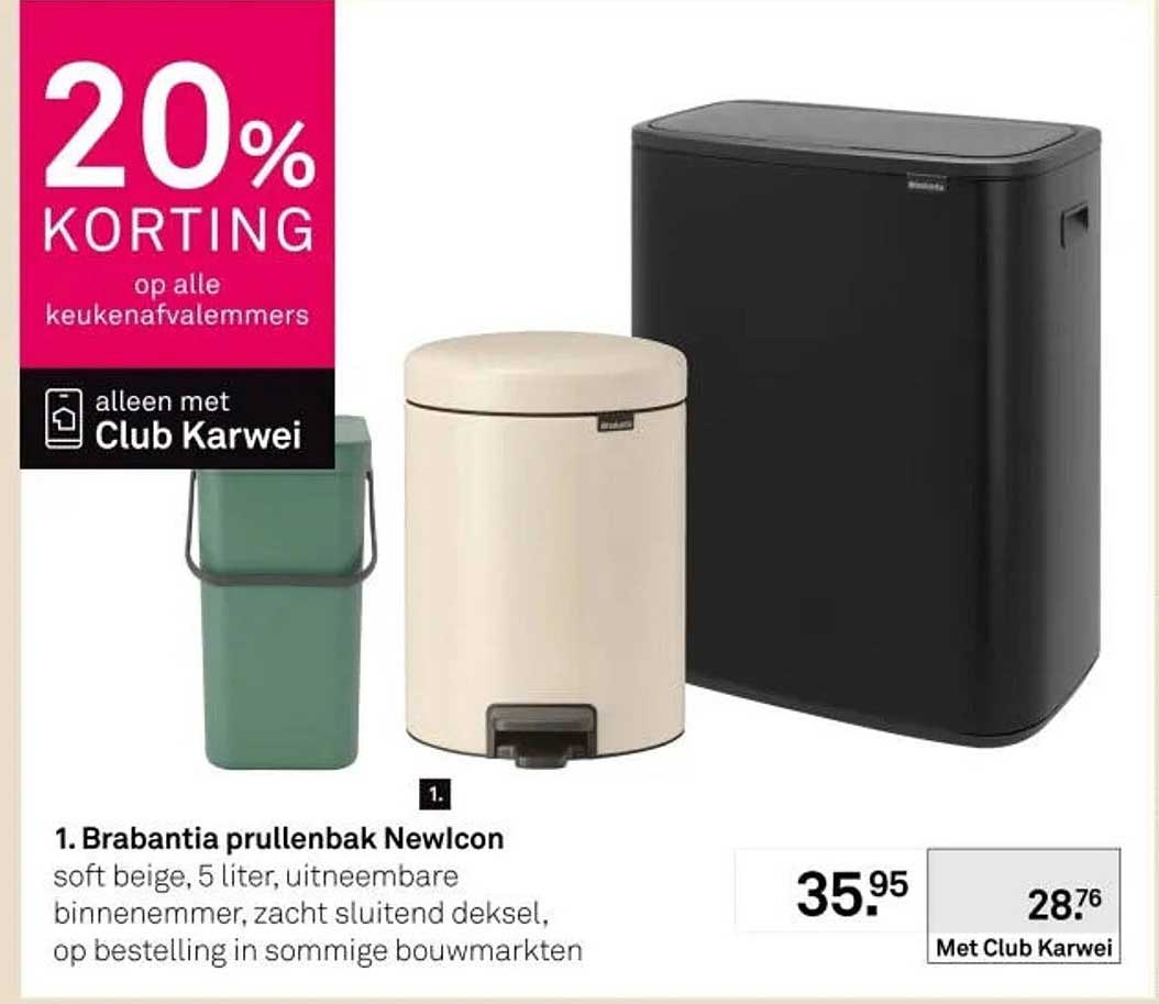 Brabantia prullenbak NewIcon