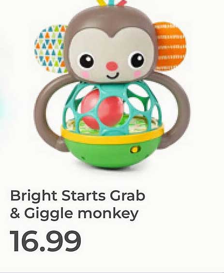 Bright Starts Grab & Giggle monkey