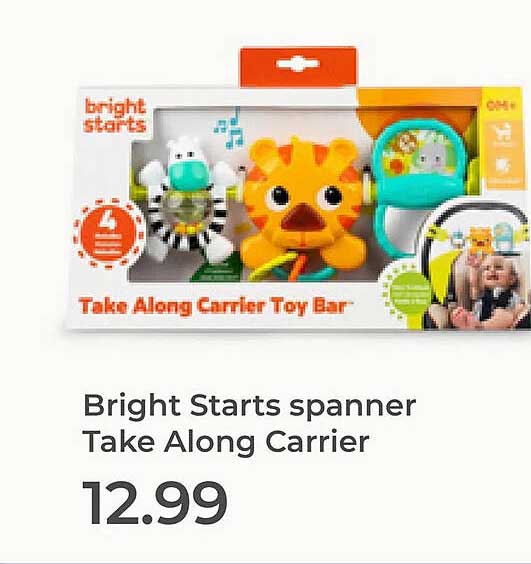 Bright Starts spanner Take Along Carrier