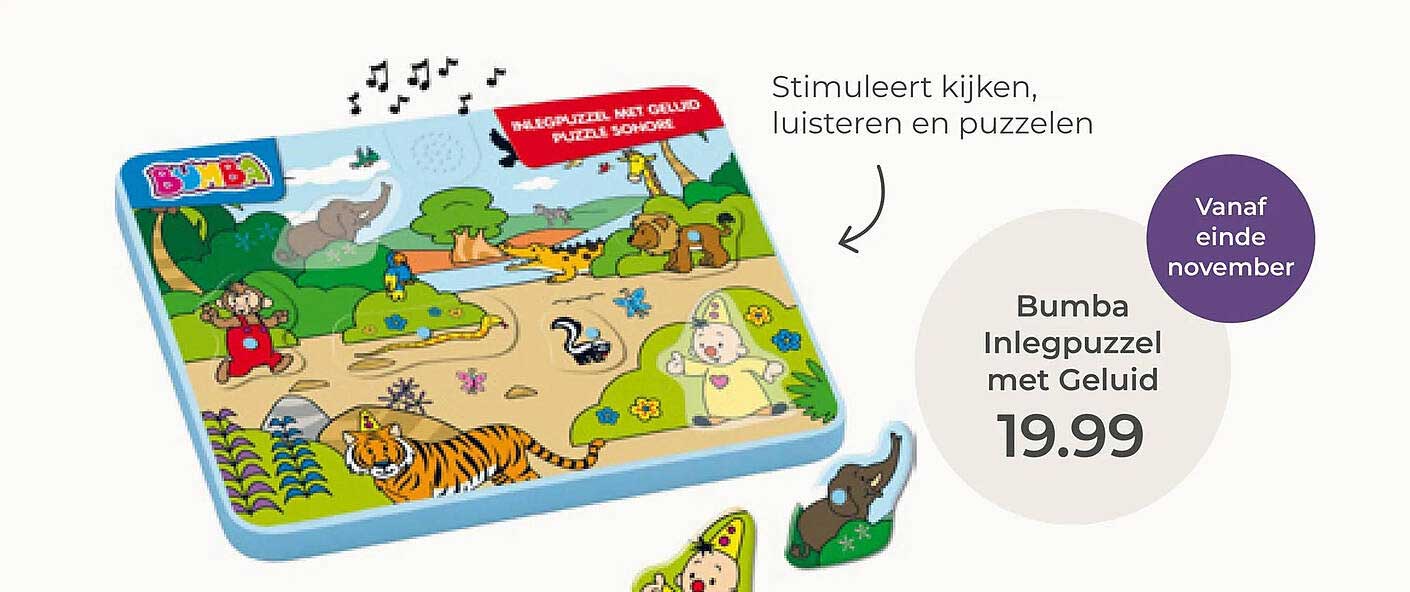Bumba Inlegpuzzel met Geluid