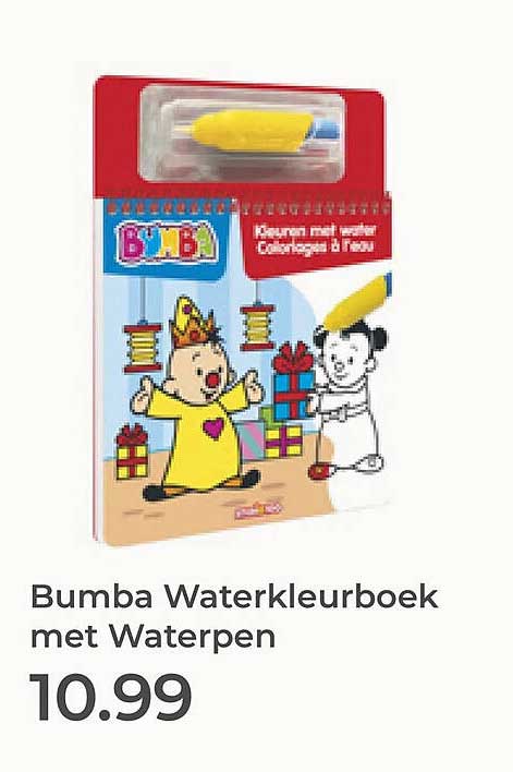 Bumba Waterkleurboek met Waterpen