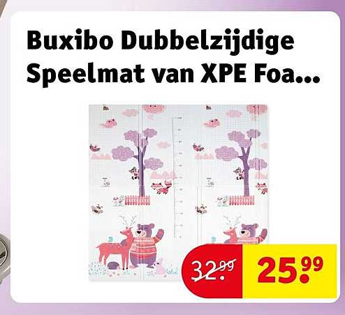 Buxibo Dubbelzijdige Speelmat van XPE Foa...