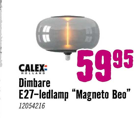 Calex Dimbare E27-ledlamp “Magneto Beo”