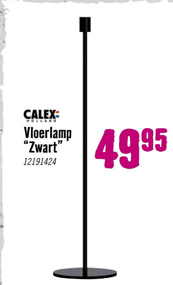 Calex Holland Vloerlamp “Zwart”