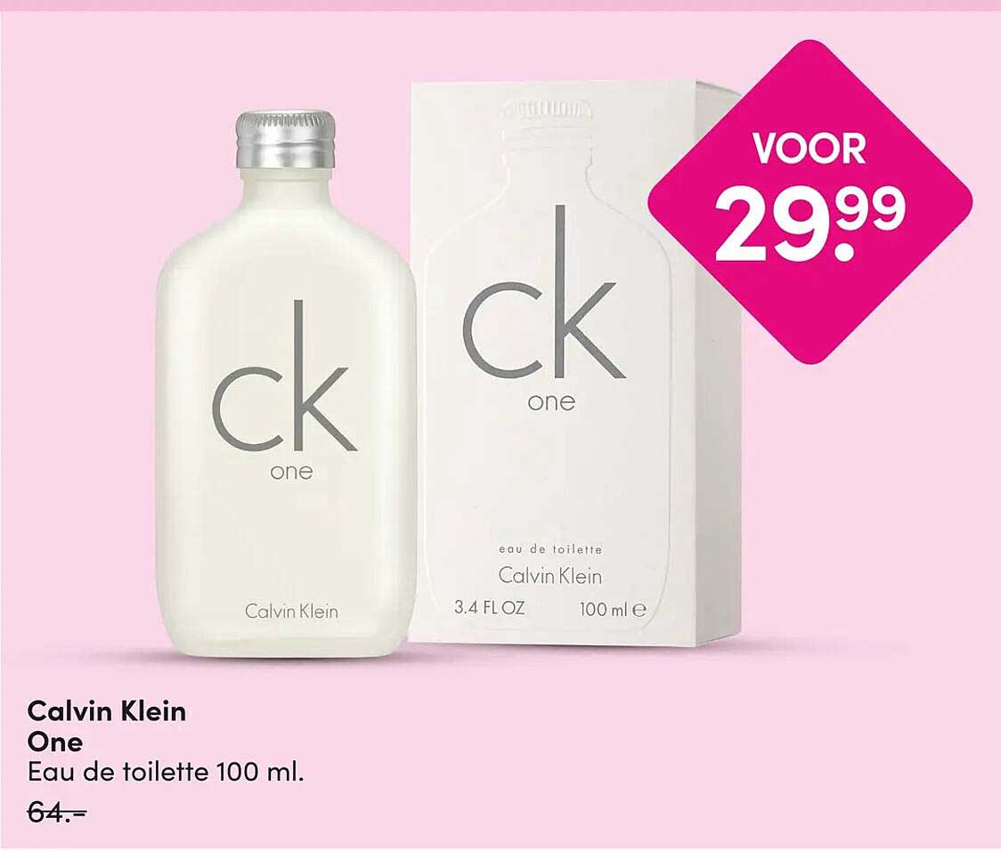 Calvin Klein One Eau de toilette 100 ml.