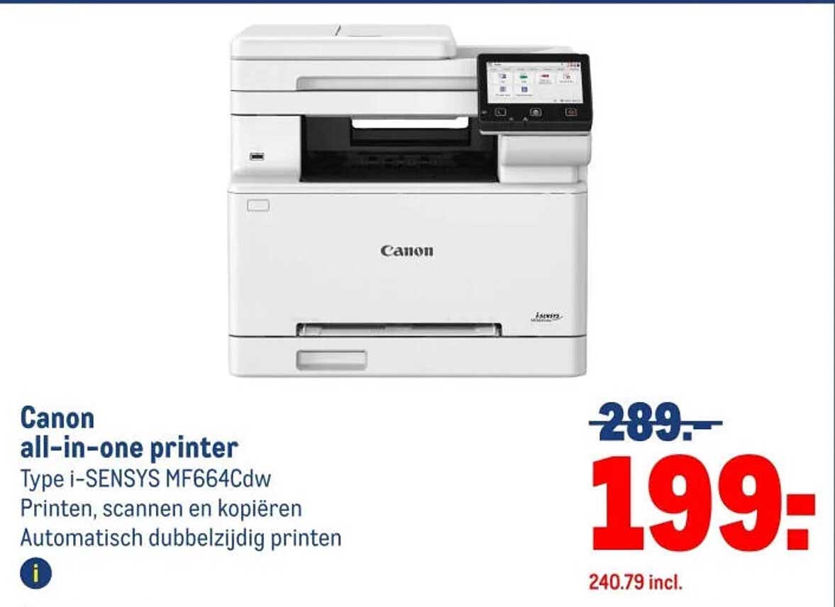 Canon all-in-one printer Type i-SENSYS MF664Cdw