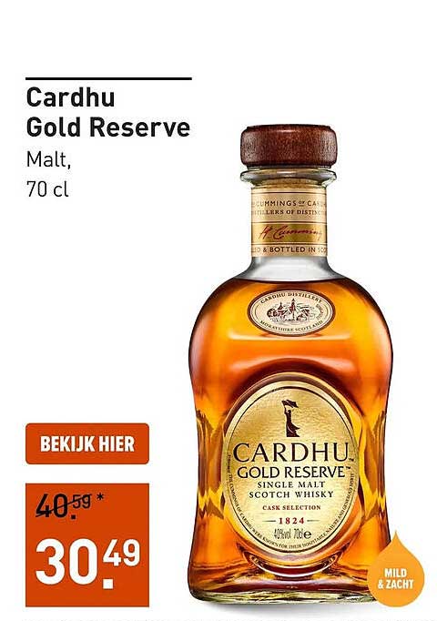 Cardhu Gold Reserve Malt, 70 cl