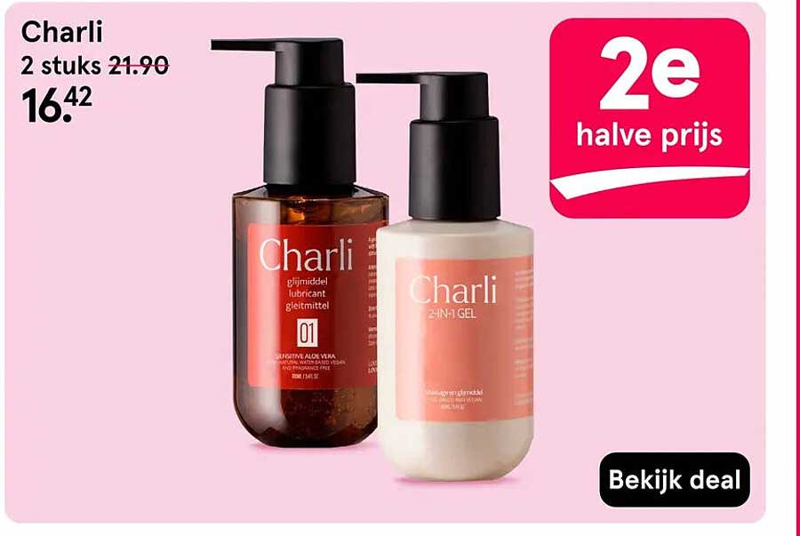Charli 2 stuks 2e halve prijs