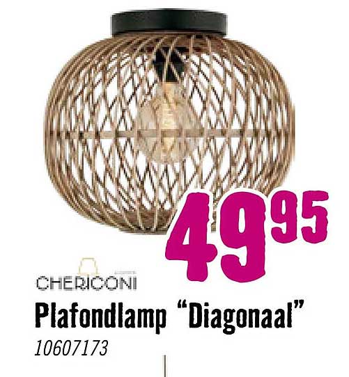 CHERCONI Plafondlamp “Diagonaal” 10607173