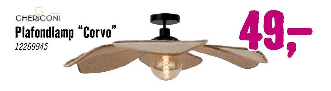 CHERICONI Plafondlamp “Corvo”