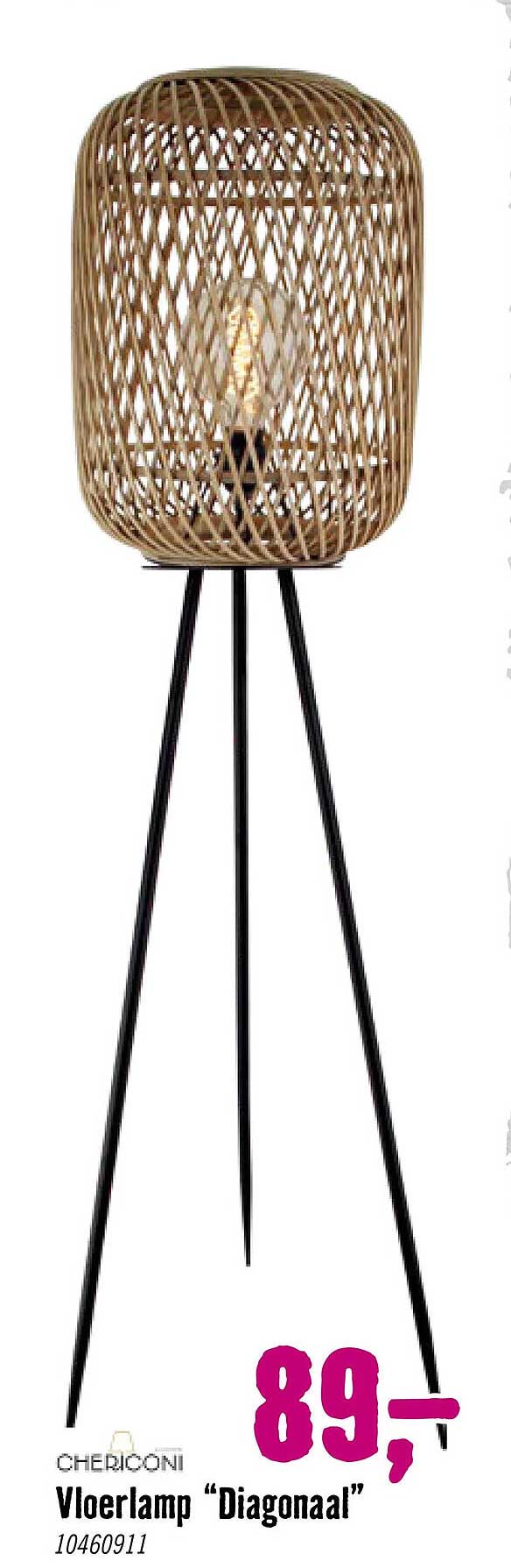 CHERICONI Vloerlamp “Diagonaal”