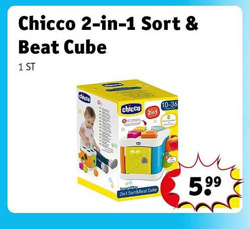 Chicco 2-in-1 Sort & Beat Cube